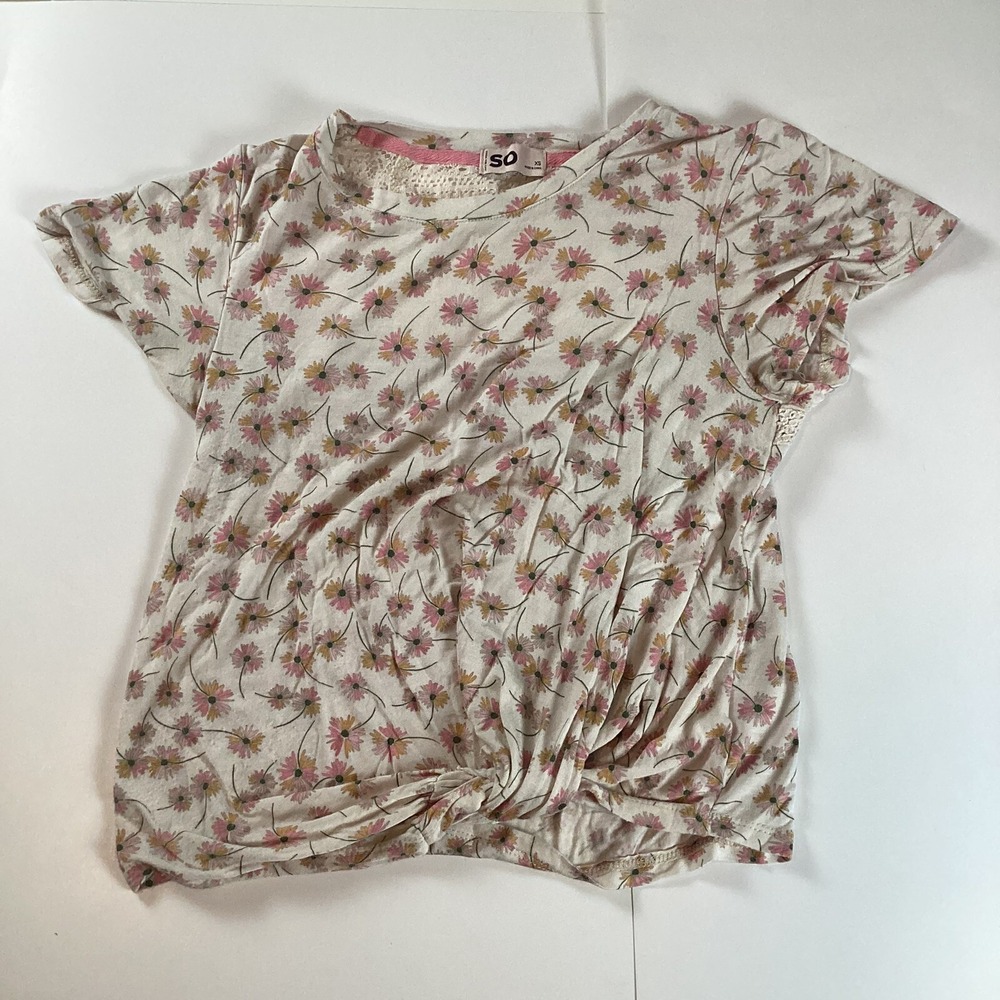 So Womens T Shirt Size XS Short Sleeve Comfy Top Stretch Casual Soft Comfort